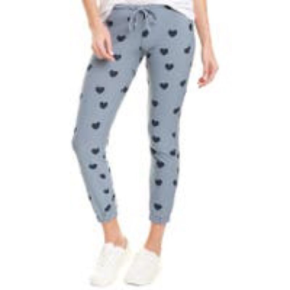 NWT Chaser Blue Hearts joggers C29